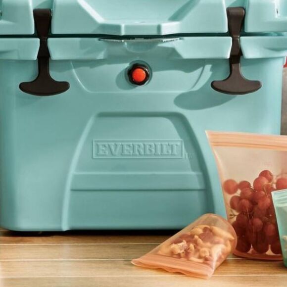 Zip Top Reusable Silicone 3-Piece Cup Set- Frost - Picture 6 of 16